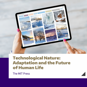 A person scrolling through nature photos on a tablet