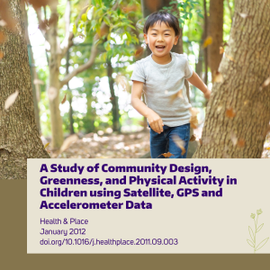 A child running through a deciduous forest 