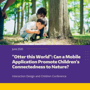 A parent and young child observe nature under a mature tree