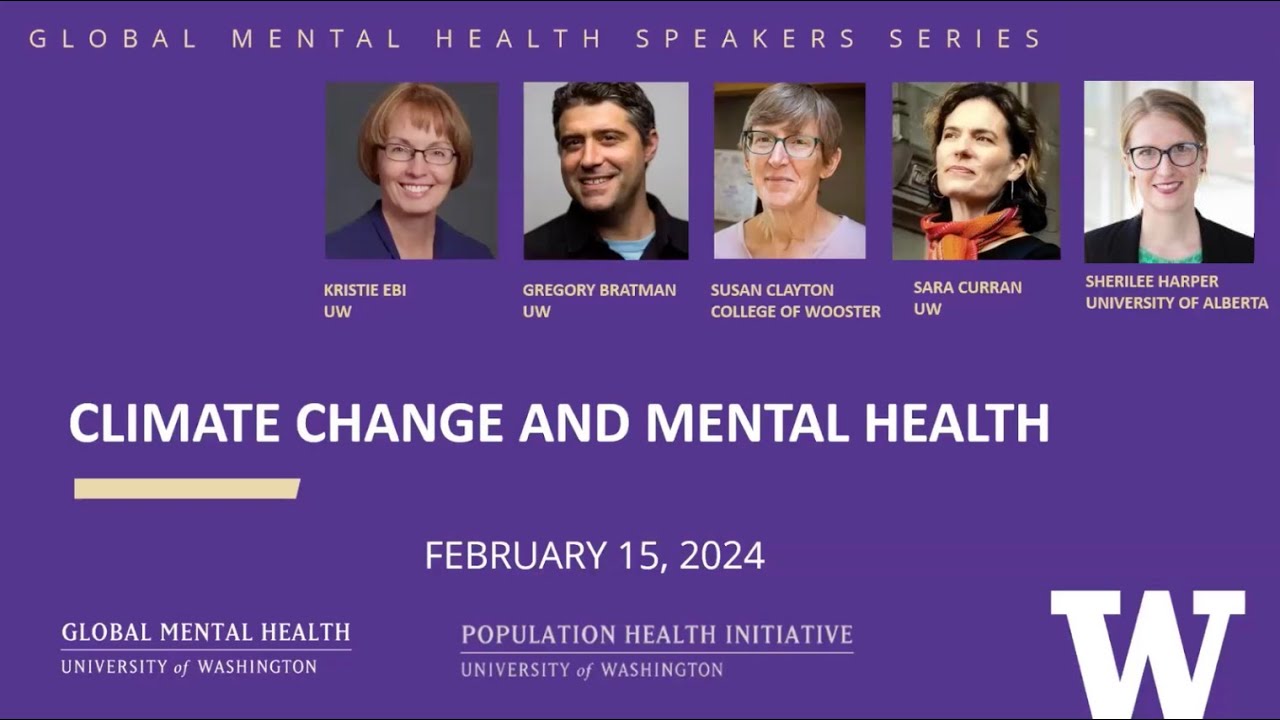 Discussion on Global Mental Health and Climate Change | Nature and Health