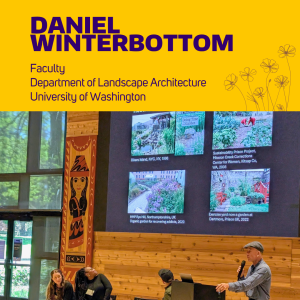 Daniel presenting at the symposium
