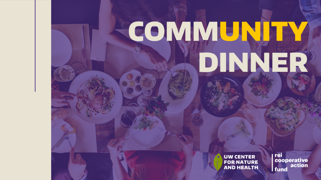 A photo of a communal dinner